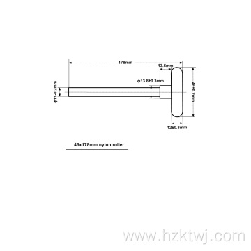 2*7 white Garage door nylon roller